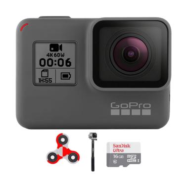 GoPro Hero 6 Combo Attanta Supreme ... ndo Action Camera - Black
