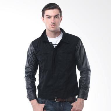 Crows Denim Korean Style Comby Jaket Kulit Pria