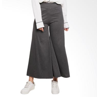 Ayda Celana Kulot Panjang Wanita - Dark Grey