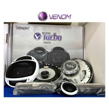 Venom Turbo VX6TO Speaker Mobil Split Component Kit Ukuran 6.5 inch Sistem 2-Way
