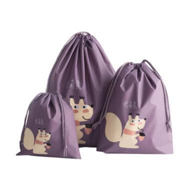 Toko49 HPR026 Serut Motif Anjing Anti Air Tas Travel