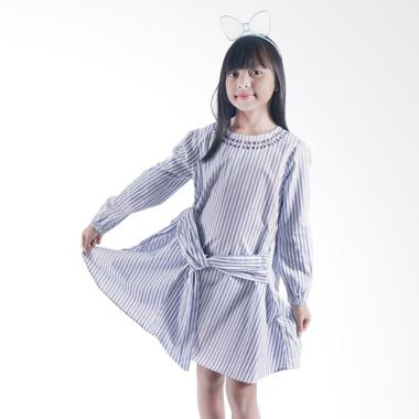 Kids Icon Dress with Bow dan Embro Detail Dress Anak Perempuan