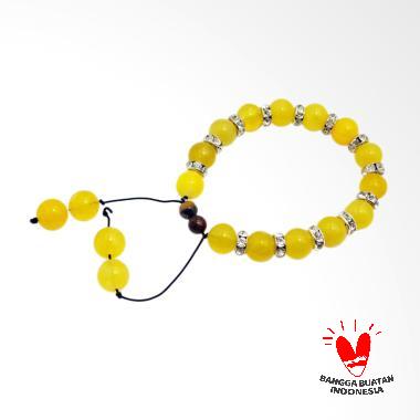 Vee Rumbai Terapi Kesehatan Gelang Batu Giok - Kuning