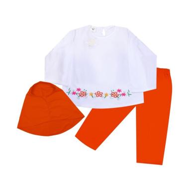 MacBear Aisyah Setelan Hijab Baju Anak - Orange