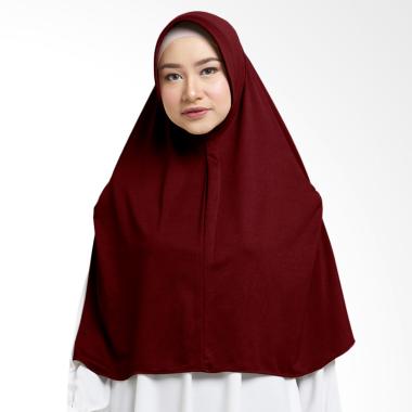 Cotton Bee Inara Khimar Jilbab Instant - Maroon