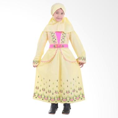 Jesca and Paul Phelia 215 Gamis Baju Muslim Anak - Yellow