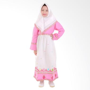 Jesca and Paul Isabel 223 Gamis Baju Muslim Anak - White