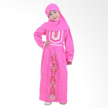 Jesca and Paul Nissa 228 Baju Muslim Anak - Magenta