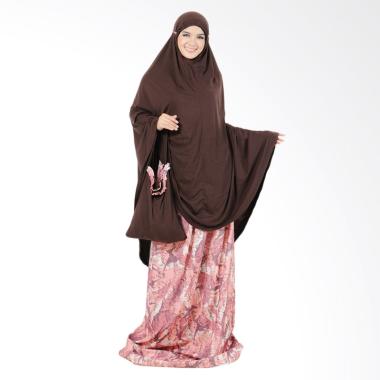 Boontie Arabela Alzani Simple Motif Mukena - Coklat