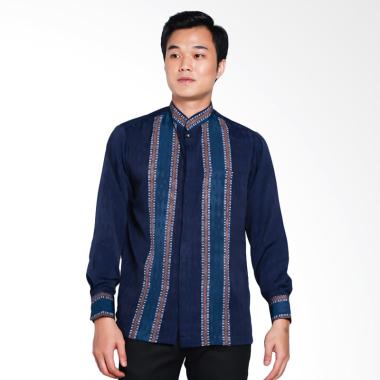 Batik Arjunaweda Men Dobby Raghav Baju Koko Pria - Biru Tua [97006018]
