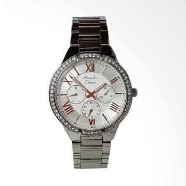 Alexandre Christie AC2718BF Stainless Steel Multifunction Jam Tangan Wanita - Silver
