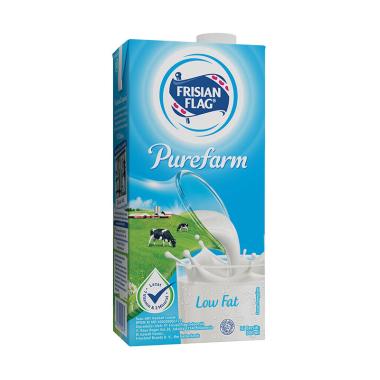 Promo Harga Frisian Flag Susu UHT Purefarm Low Fat 900 ml - Blibli