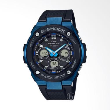 CASIO G-Shock G-Steel Tough Solar Jam Tangan Pria [GST-S100G-1A2] Black Blue