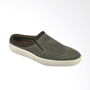 CBR Six Bustong Sepatu Sandal Pria - Abu [RDC 856]