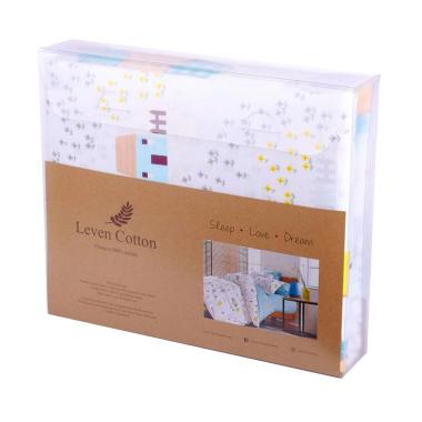 Leven Cotton Winter Wonderland Katun Jepang Fitted Sheet Set Sprei