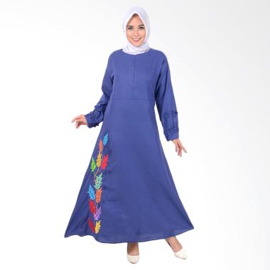 Edberth Fashion Bunga Long Dress Muslim Wanita