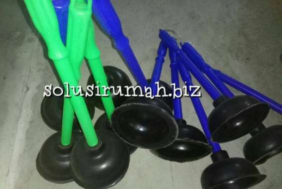 KOP WC KARET BULAT BIRU HIJAU