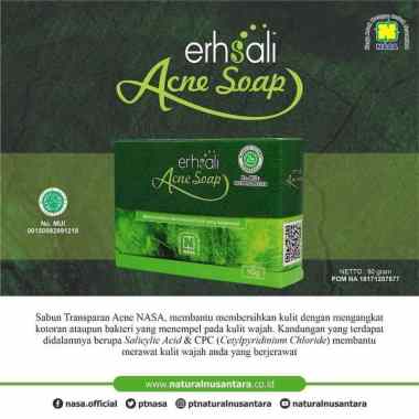 Erhsali Sabun Jerawat Nasa - pembersih jerawat wanita - penghilang jerawat batu - penghilang jerawat
