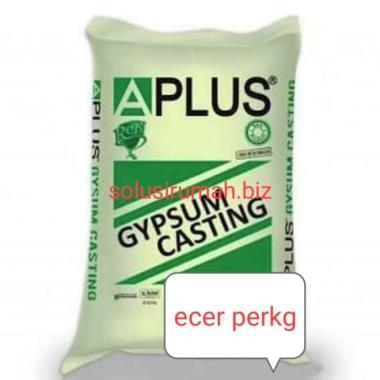 CASTING APLUS BAHAN GIPSUM HIJAU ECER 1KG PERKILO GYPSUM 1 kilo kg