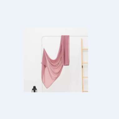 hijab pashmina Adhara crocet crocet tepi renda jilbab Babydoll ceruti premium Mauve