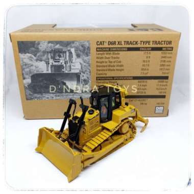 Diecast Bulldozer CAT D6R XL Miniatur Alat Berat Dozer Caterpillar