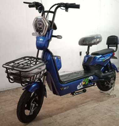Sepeda Listrik Uwinfly DF3 - Dragon Fly Generasi 3 dengan Power Motor 500W Battery 48V 13Ah Biru