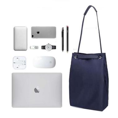 harga Tas Laptop Jinjing Ladies Handbag Shoulder Macbook 13-14-15 inch Navy Blue Blibli.com