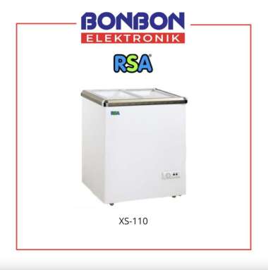 RSA Sliding Flat Glass Freezer XS-110 / XS110 100L