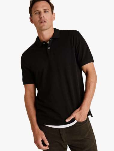 Pure Cotton Pique Polo Shirt di Seller 