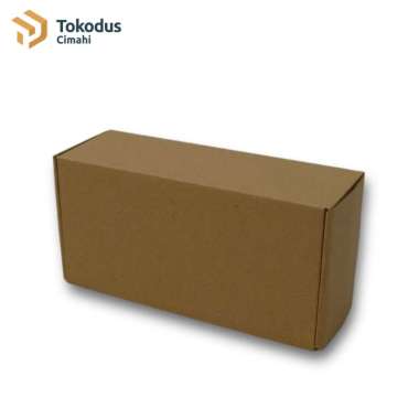 Karton Box Pizza Earlock Uk 22 x 11 x 8cm Polos (BIsa Custom) - Tokodus Coklat