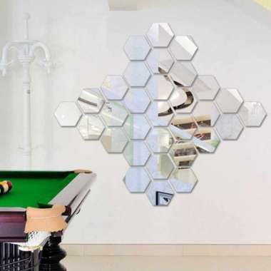 Meira Sticker Dinding Kaca Cermin Akrilik Wallsticker Mirror Stiker Cermin