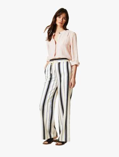 \u0026 SPENCER - Celana - Cupro Peg Trouser 
