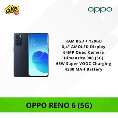 Oppo Reno 6 5G Smartphone (8/128GB) Black