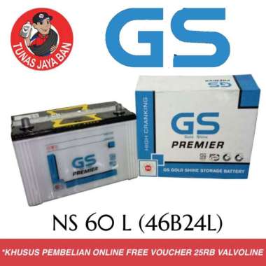 Aki basah GS NS 60 L premier Baru ORI