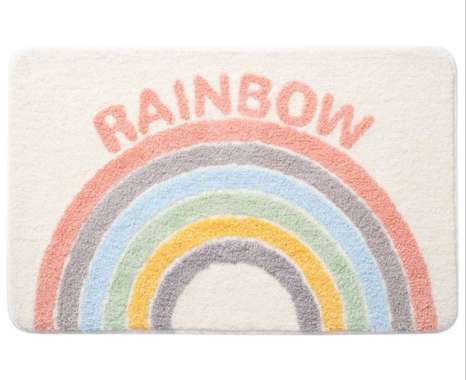 Keset Karpet Anti Slip Kamar Mandi Anti Slip Licin Karakter Lucu Cute - Rainbow ORIGINAL 100 % Multi