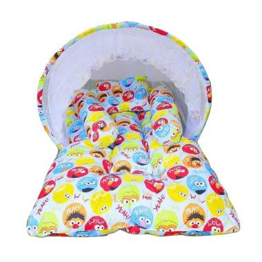 Elha Baby KBLK 139 Sesame Street Elmo Edisi 2 Kasur Bayi Lipat Kelambu