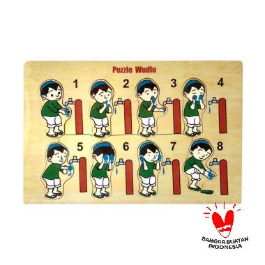 Mainan Kayu Pintar Kayu Wudhu Putra Puzzle
