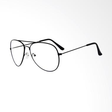 Enable Woman Frame Kacamata Pilot Aviator Full Frame - Black