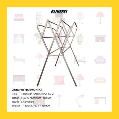 BLIMEBEL - Jemuran Harmonika 1,5M Silver