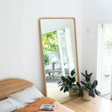Cermin Berdiri Badan Standing Mirror Full Body 180x100