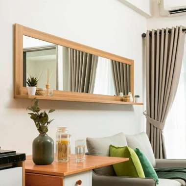 Cermin Kayu Jati Wastafel Cermin Kamar Mandi
