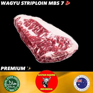 WAGYU STRIPLOIN MB 7 340 GRAM IMPORT AUSSIE/STEAK WAGYU STRIPLOIN MB7/STEAK WAGYU STRIPLOIN SIRLOIN/