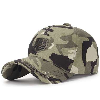Baseball cap : US ARMY - Topi baseball topi golf topi pria topi wanita One Size CAMO ARMY