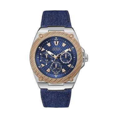 GUESS Multifunction Jam Tangan Pria - Blue Denim [W1058G1] Blue Denim
