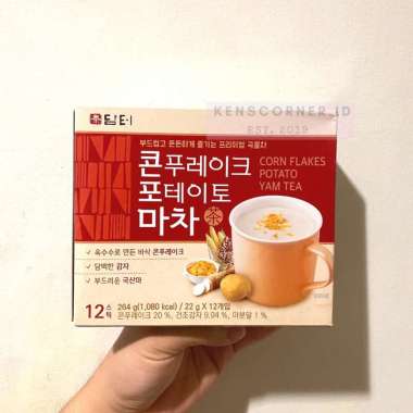 DAMTUH Corn Flake Potato Yam Tea Powder 12 Sticks / Minuman Korea