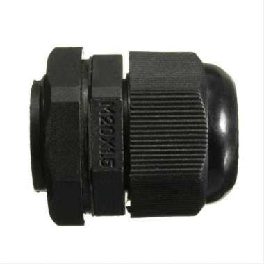 ST CABLE GLAND M20 x 1.5 KABEL GLAND PLASTIK HITAM
