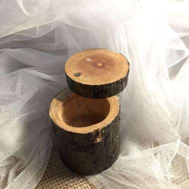 Tempat cincin Kayu Putar REJECT SaLe!