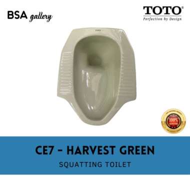 KLOSET JONGKOK TOTO CE7 HARVEST GREEN / TOILET JONGKOK TOTO ORIGINAL