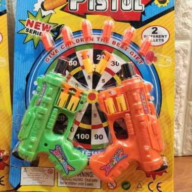Mainan Pistol Set Tembak Sasaran Target