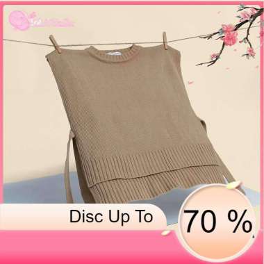 DeRa UniQue ROMPI TALI RAJUT - VEST KNIT - SAHA VEST CREWNECK / ROMPI WANITA TERBARU MURAH / ROMPI M